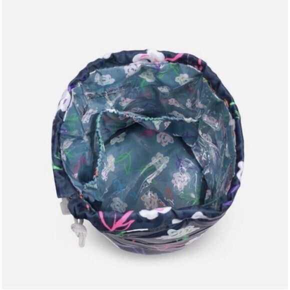 Lug Tumbler NEW Bright Floral Drawstring Storage Pouch NWT - Picture 2 of 8